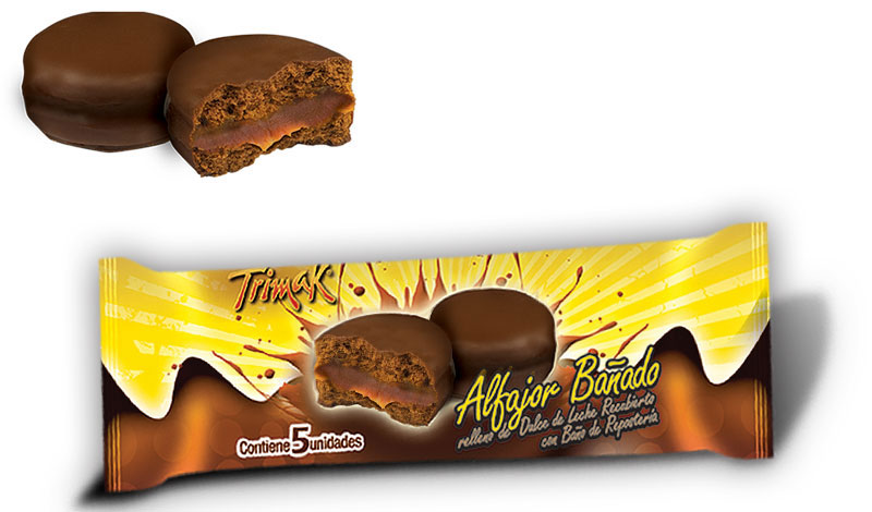 Chocolate covered alfajor